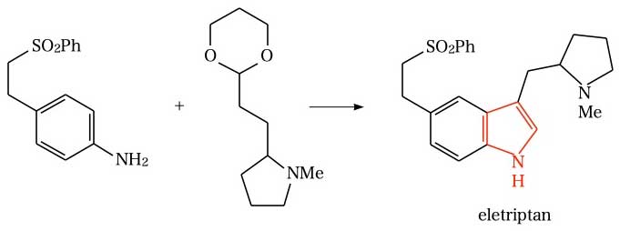 Fischer indole synthesis(Sumatriptan)2