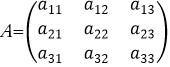 3×3行列における余因子行列の求め方1