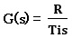 積分動作の伝達関数G(s) 