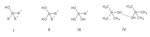 シリカ表面水酸基の基本構造