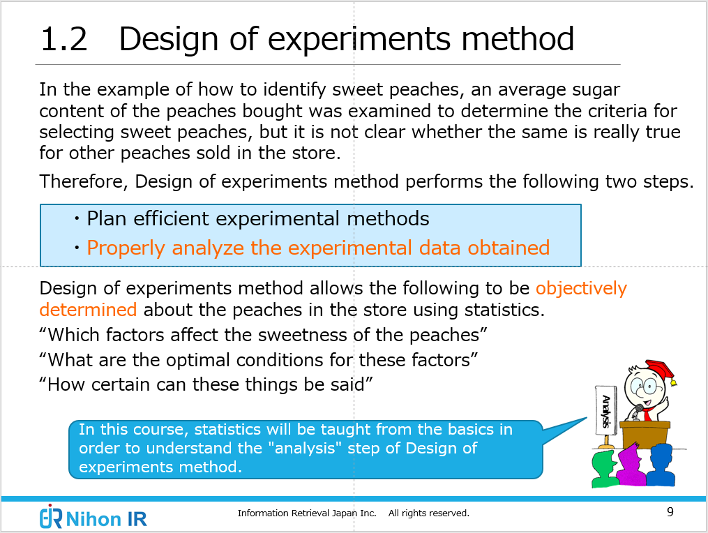 Design of experiments method