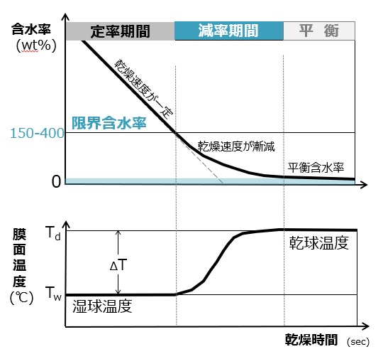 膜面温度の推移