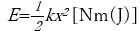 ばねが保有するエネルギー