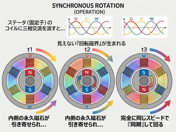 PMSMの同期の原理