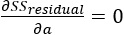 assresidual/aa=0