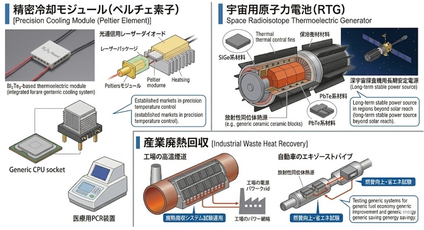 無機熱電材料の例