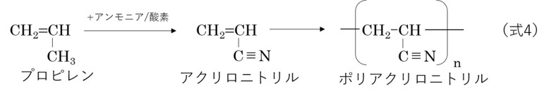 ポリアクリロニトリルを製造するルート
