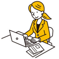 パソコン　女性