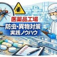 医薬品工場の防虫・異物対策